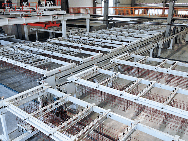 Mesh assembly frame conveyor line