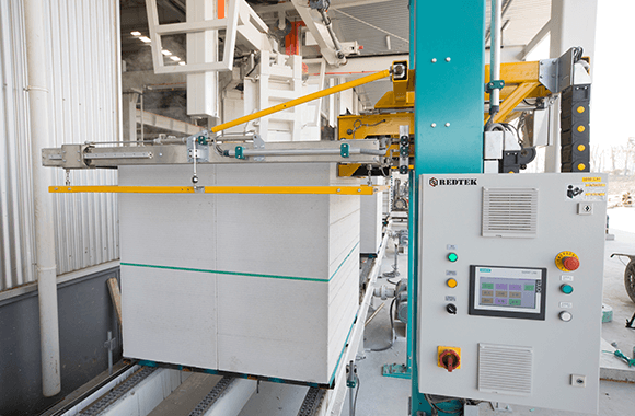 Stable AAC block production line